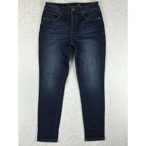 Seven 7 Jeans Womens Blue Tummyless Ultra High Rise Skinny Jeans‎ Size 10
